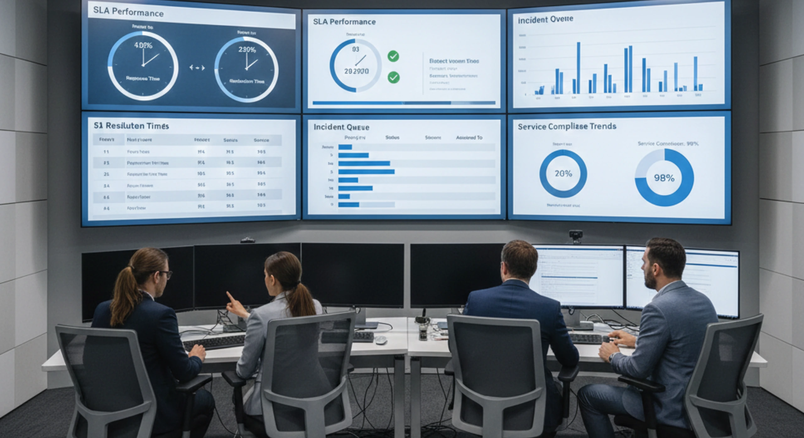 ITSM service level agreements for ticket response and resolution management