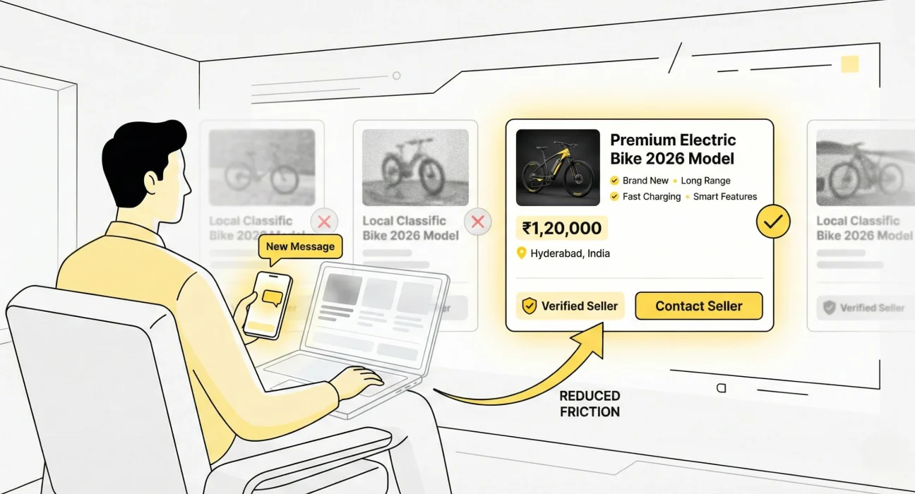 Buyer comparing local classified listings and deciding what to purchase in 2026