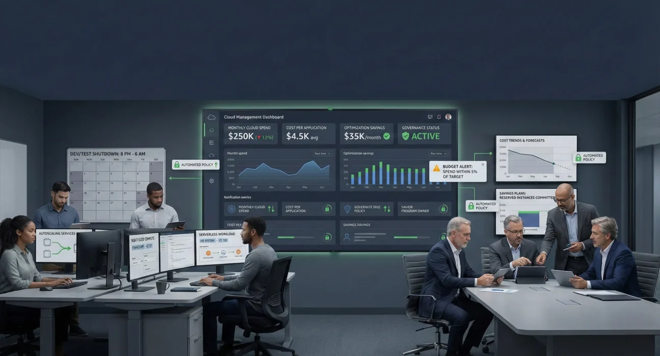 Long-term cloud cost optimization strategy for enterprise cloud programs