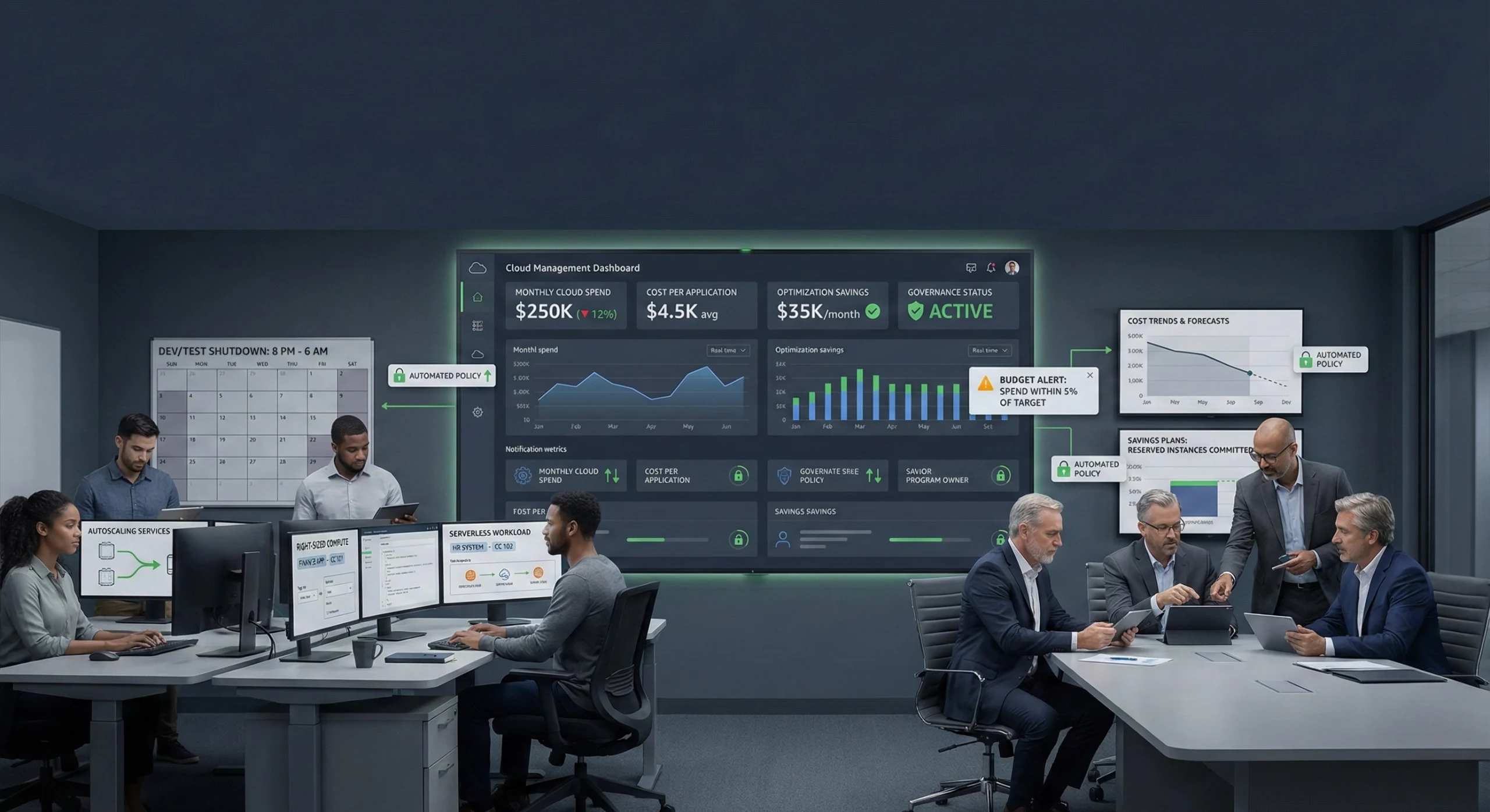 Long-term cloud cost optimization strategy for enterprise cloud programs