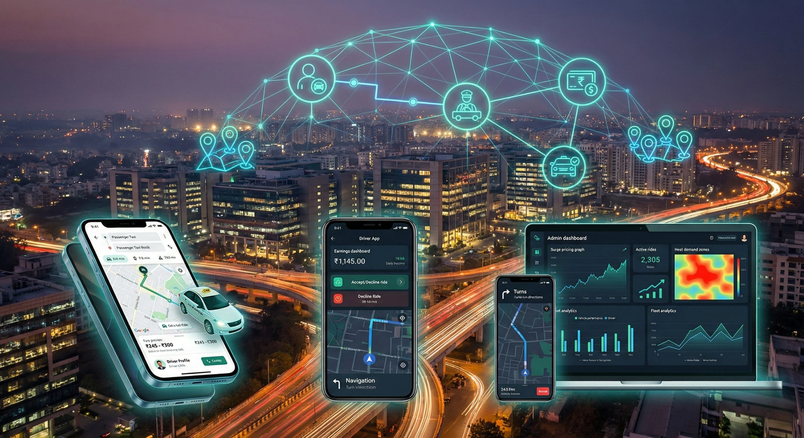 Top taxi booking app development companies in Bengaluru building ride-hailing mobile applications