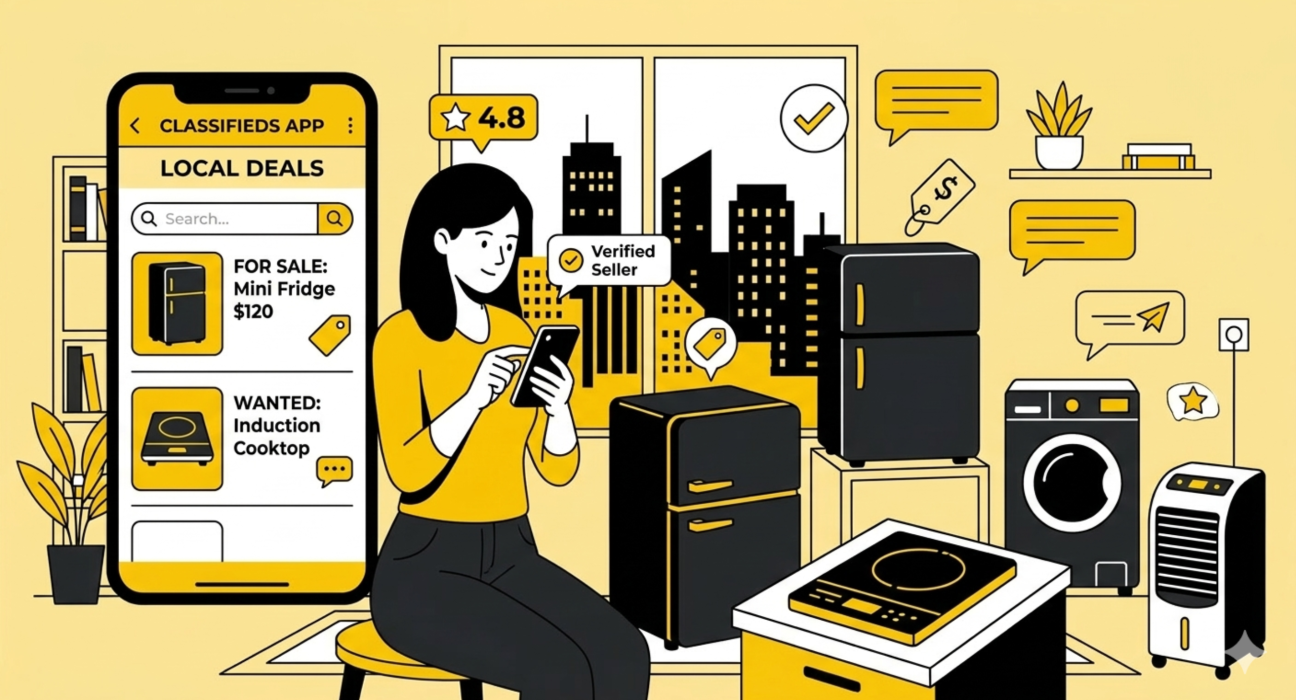 Compact appliances on classifieds for metro renters buying and selling locally