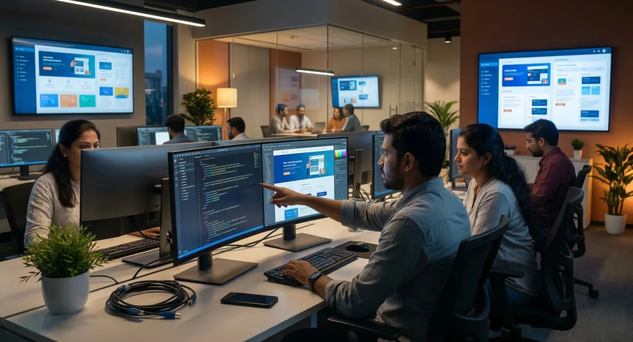 Top 10 Web Development Companies In Hyderabad including Ozrit, Cyient, Zensar Technologies, Mphasis and Hexaware.