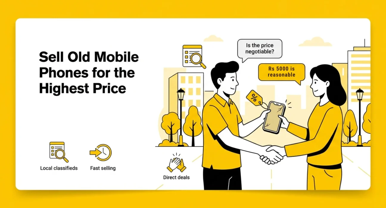 Sell old mobile phones for the highest price through local classifieds in Hyderabad
