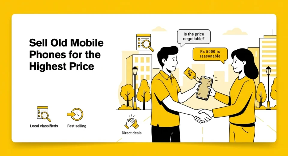 Sell old mobile phones for the highest price through local classifieds in Hyderabad
