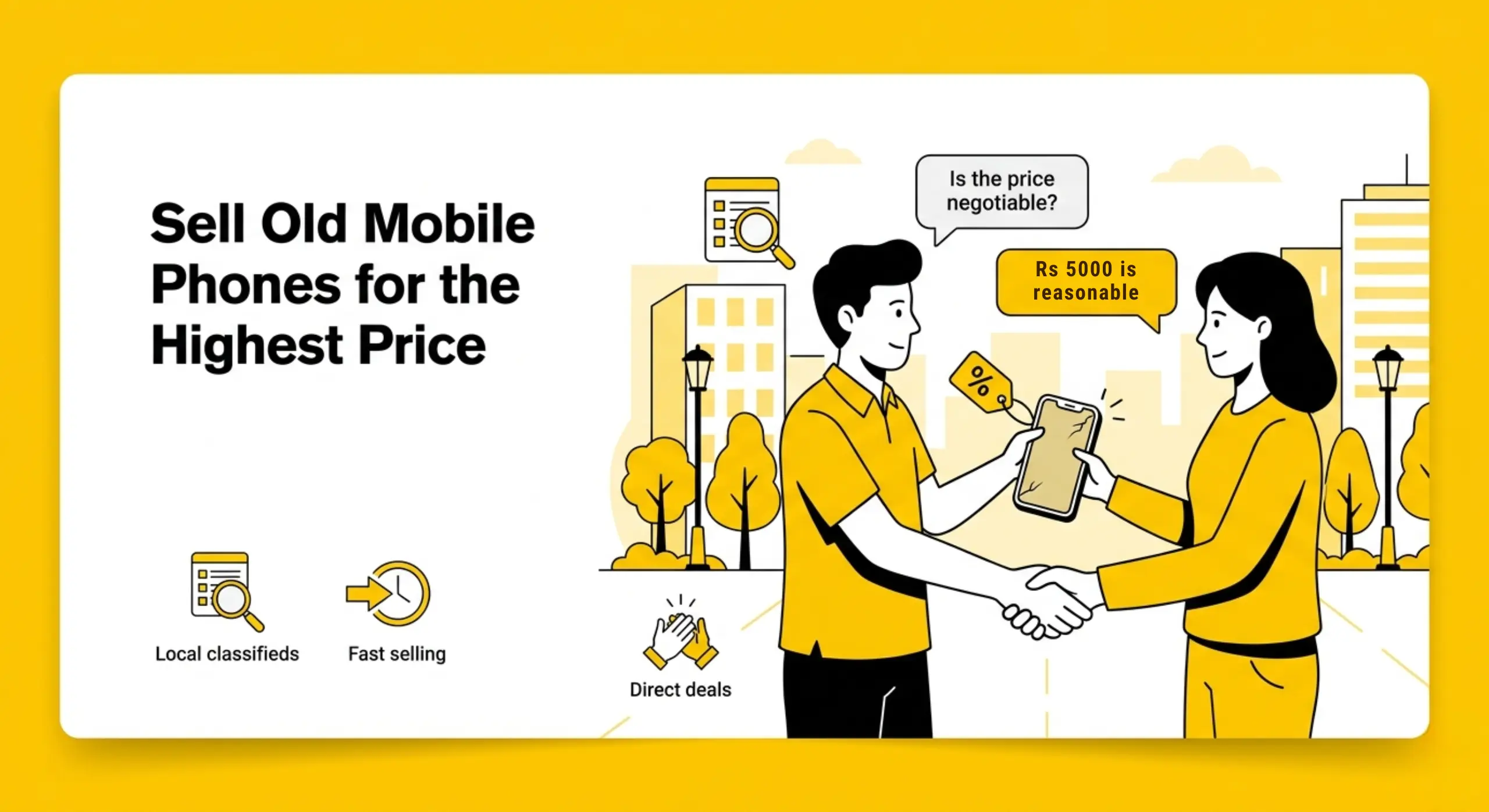 Sell old mobile phones for the highest price through local classifieds in Hyderabad