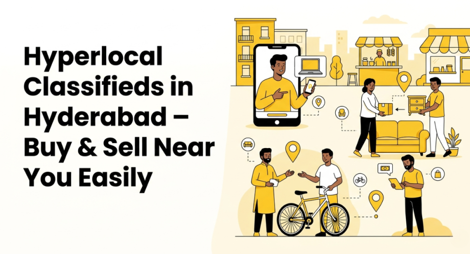 buy and sell used items locally in Hyderabad using hyperlocal classified platforms