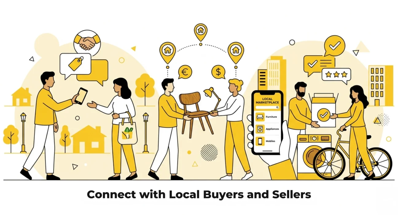 Connect with local buyers and sellers through a simple local classifieds platform