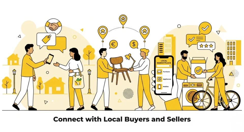 Connect with local buyers and sellers through a simple local classifieds platform